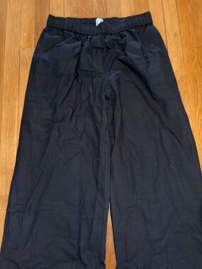 Shiny By Nature 29” Inseam Black 100% Cotton Picnic Pants NWOT